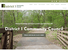 Tablet Screenshot of district1council.org